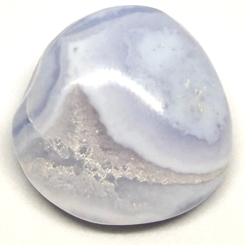 Blue Lace Agate Tumblestone – Calm Communication, Peace & Expression