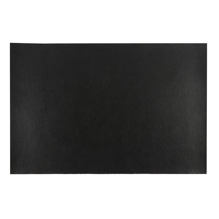 Solid black color swatch on a white background