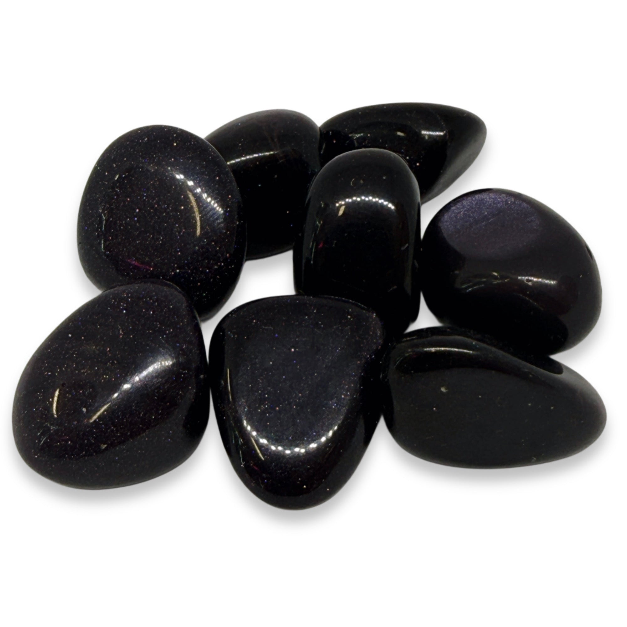 Black stones on a white background