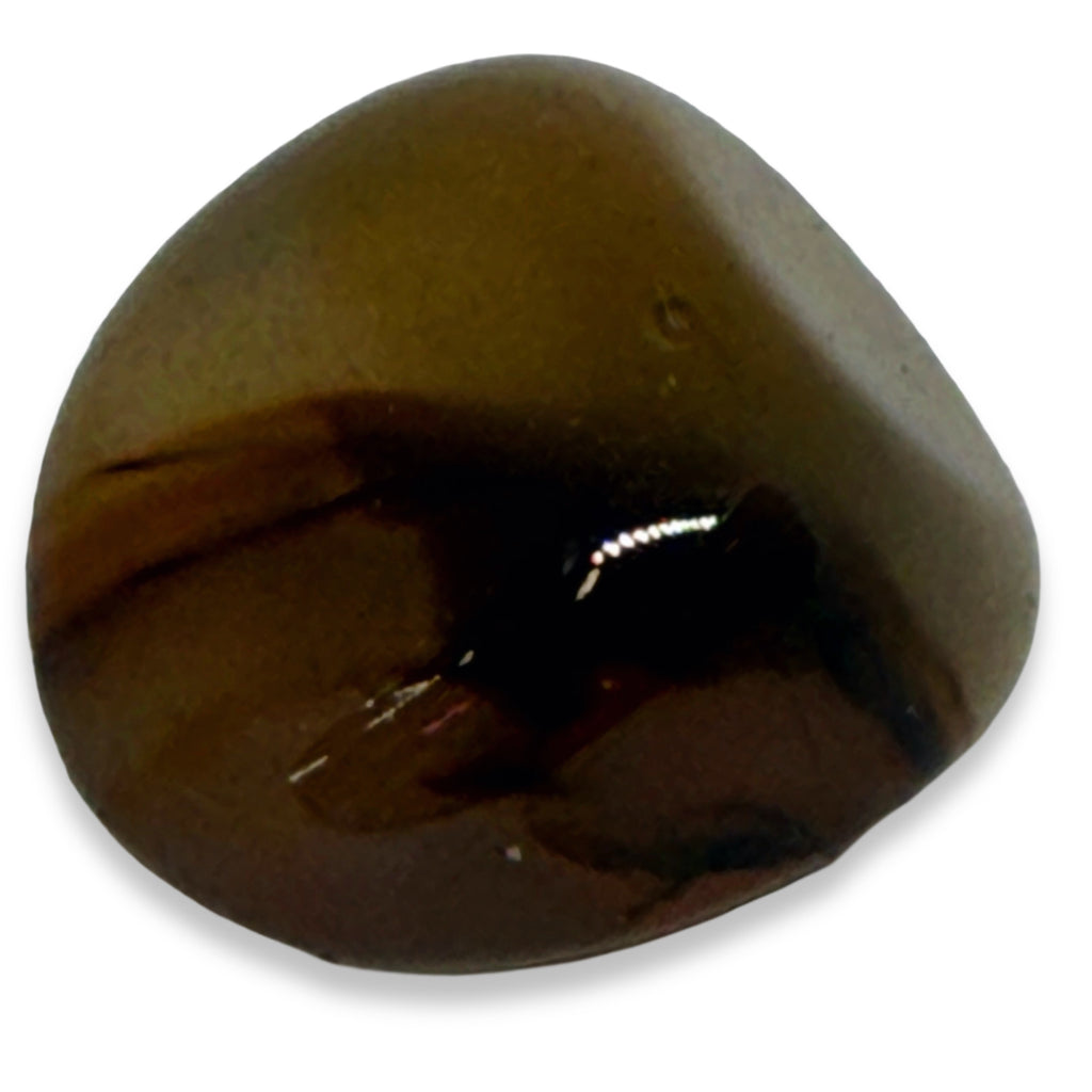 Brown stone on a white background
