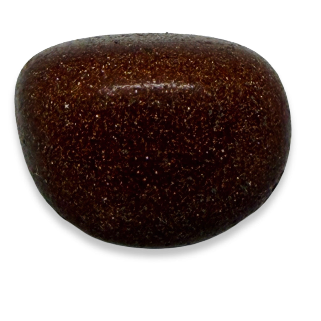 Brown stone on a white background