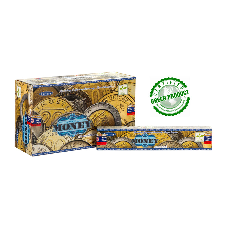 Satya Money Incense – Aromatic Incense Sticks for Abundance & Manifestation