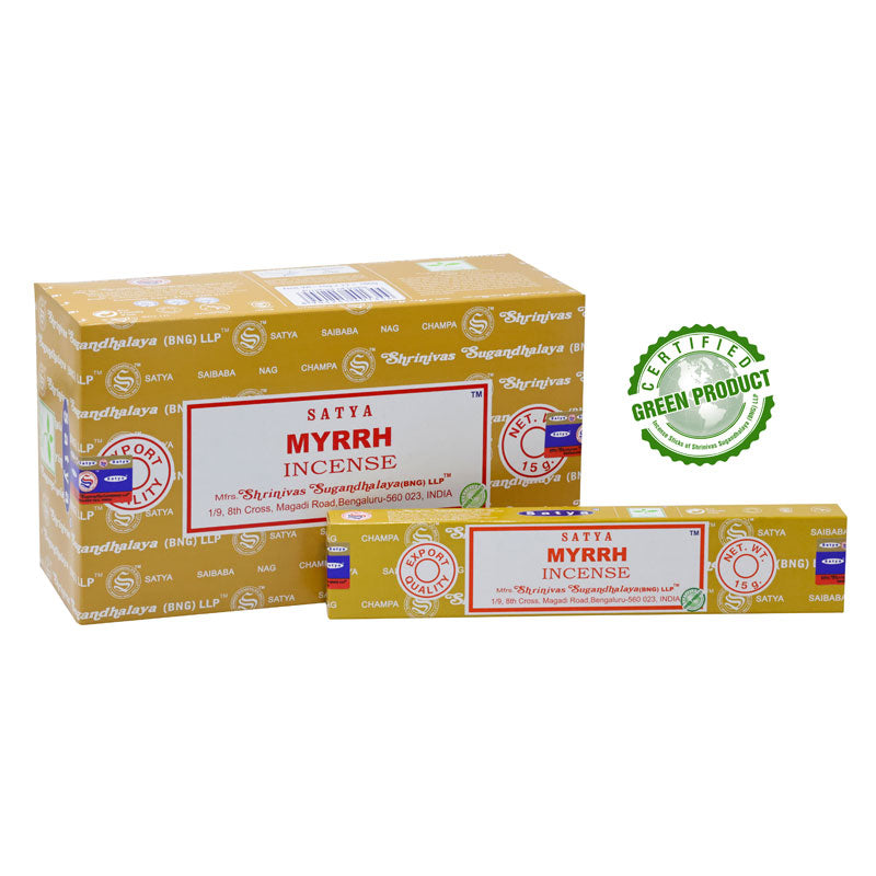 Satya Myrrh Incense – Premium Aromatic Incense Sticks