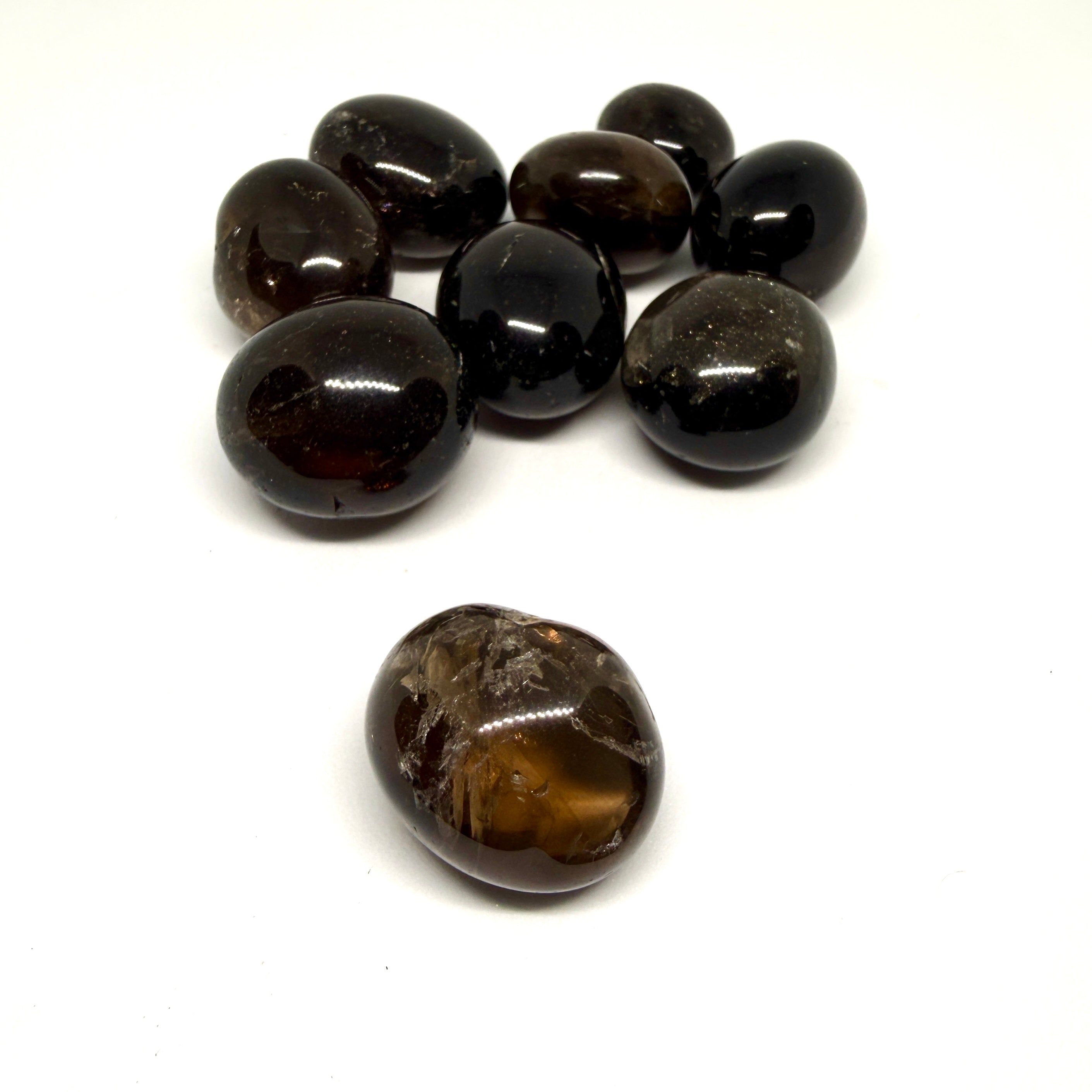 Tumblestone on a white background