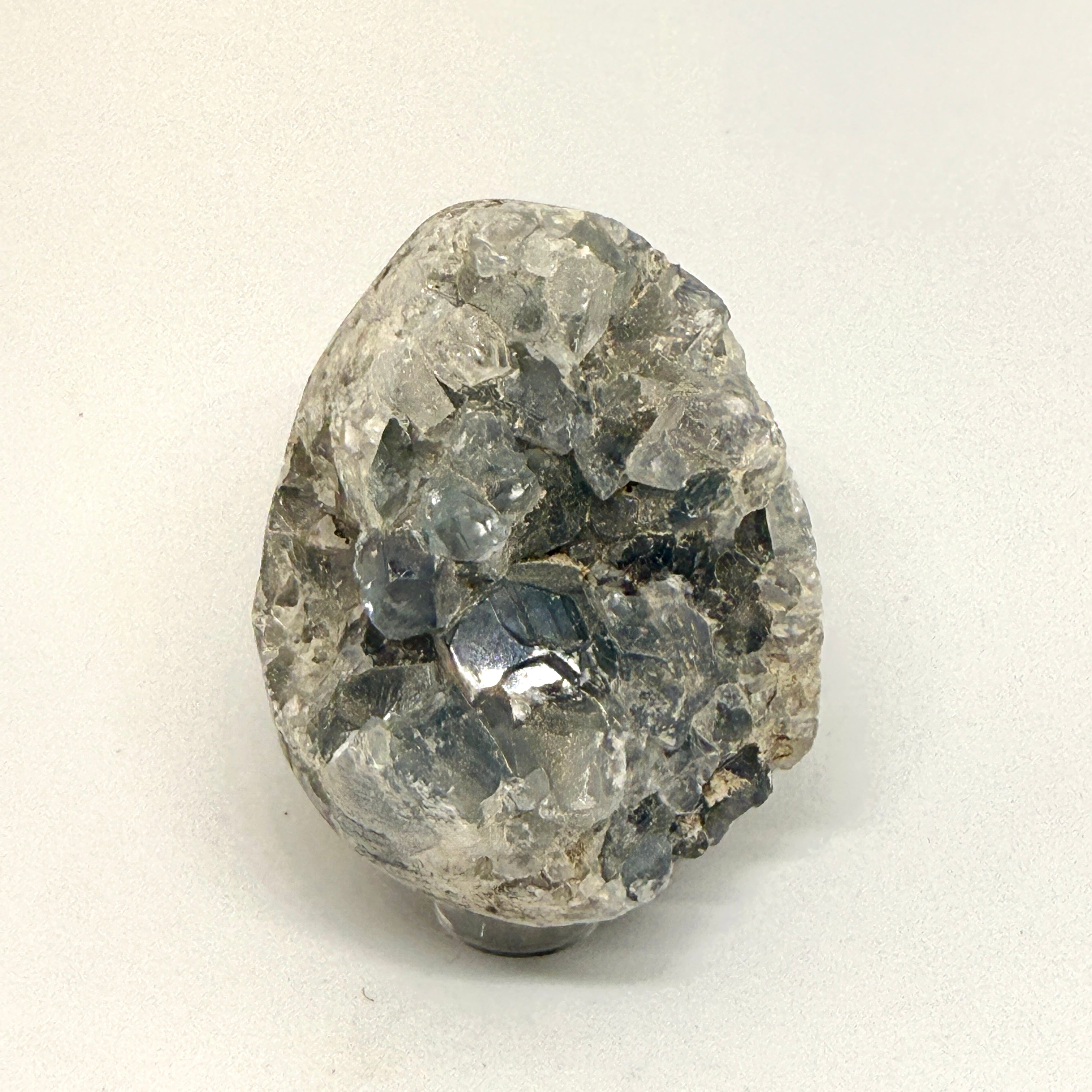 Crystal rock on a white background