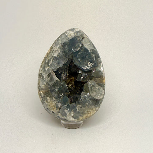 Geode crystal on a white background