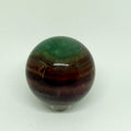 Multicolored spherical object on a white background