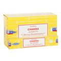 Box of Satya Chakra Incense sticks on a white background