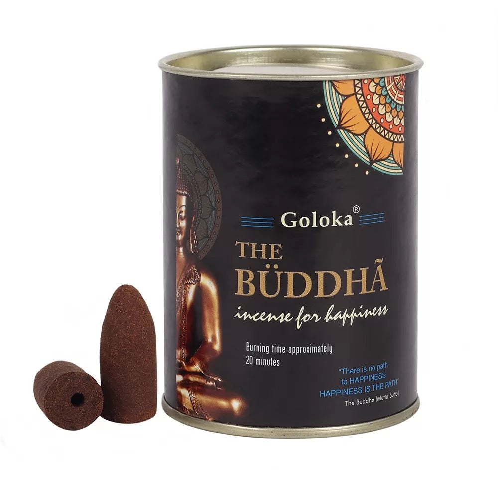 Goloka Buddha Backflow Incense Cones – Backflow Incense for Burners & Meditation