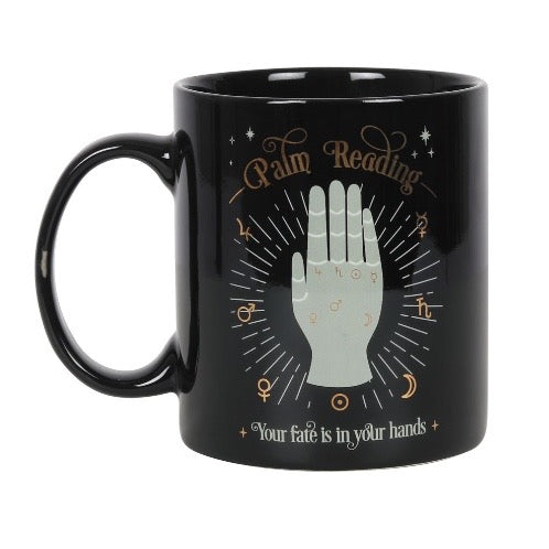 Palm Reading Ceramic Mug – Mystical Gift for Tea & Coffee Lovers