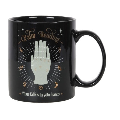 Palm Reading Ceramic Mug – Mystical Gift for Tea & Coffee Lovers