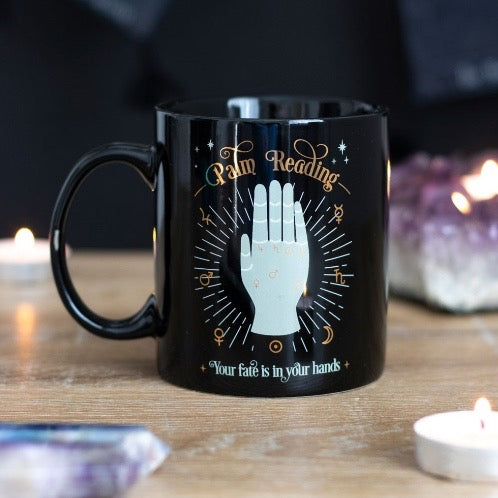 Palm Reading Ceramic Mug – Mystical Gift for Tea & Coffee Lovers
