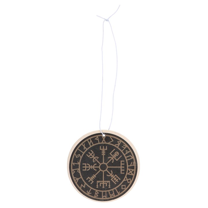 Round pendant with Runes design on a white background