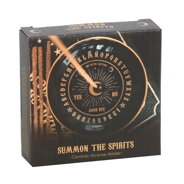 Black and Gold Talking Board Ceramic Incense Holder