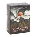 Box of 'The Guardian of the Night Tarot' with an owl design on a white background