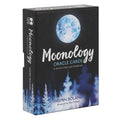 Moonology Oracle Cards packaging with moon and forest design on a white background