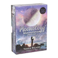 Moonology Manifestation Oracle Cards packaging with a person and moon design on a white background