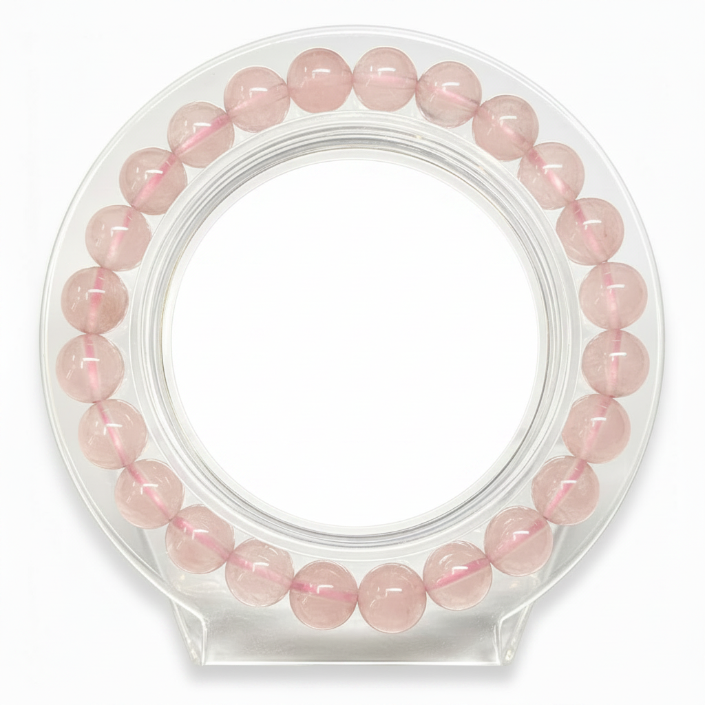 Rose Quartz Bracelet - White Centre
