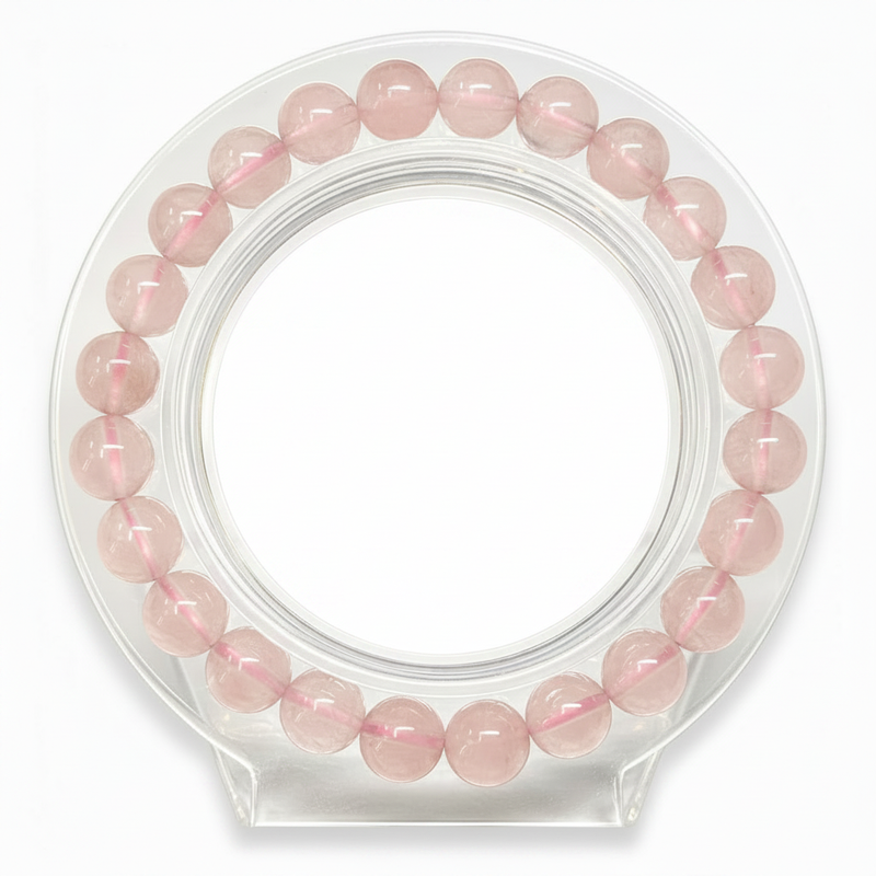Rose Quartz Bracelet - White Centre